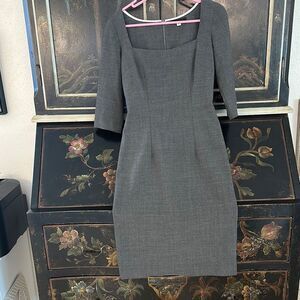 Madison Brown, Elegant Gray Women's Dress